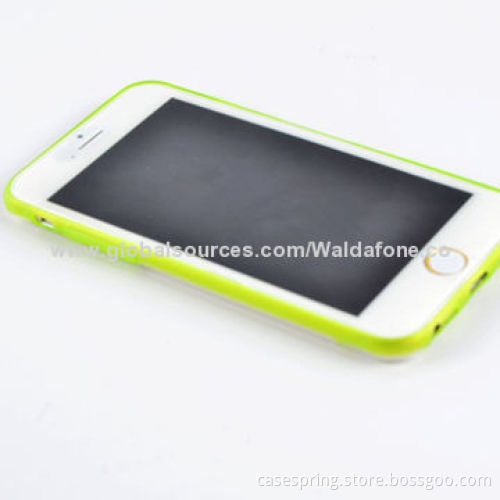 TPU & PC case for iPhone 6, transparent TPU soft shell, luminous PC shell